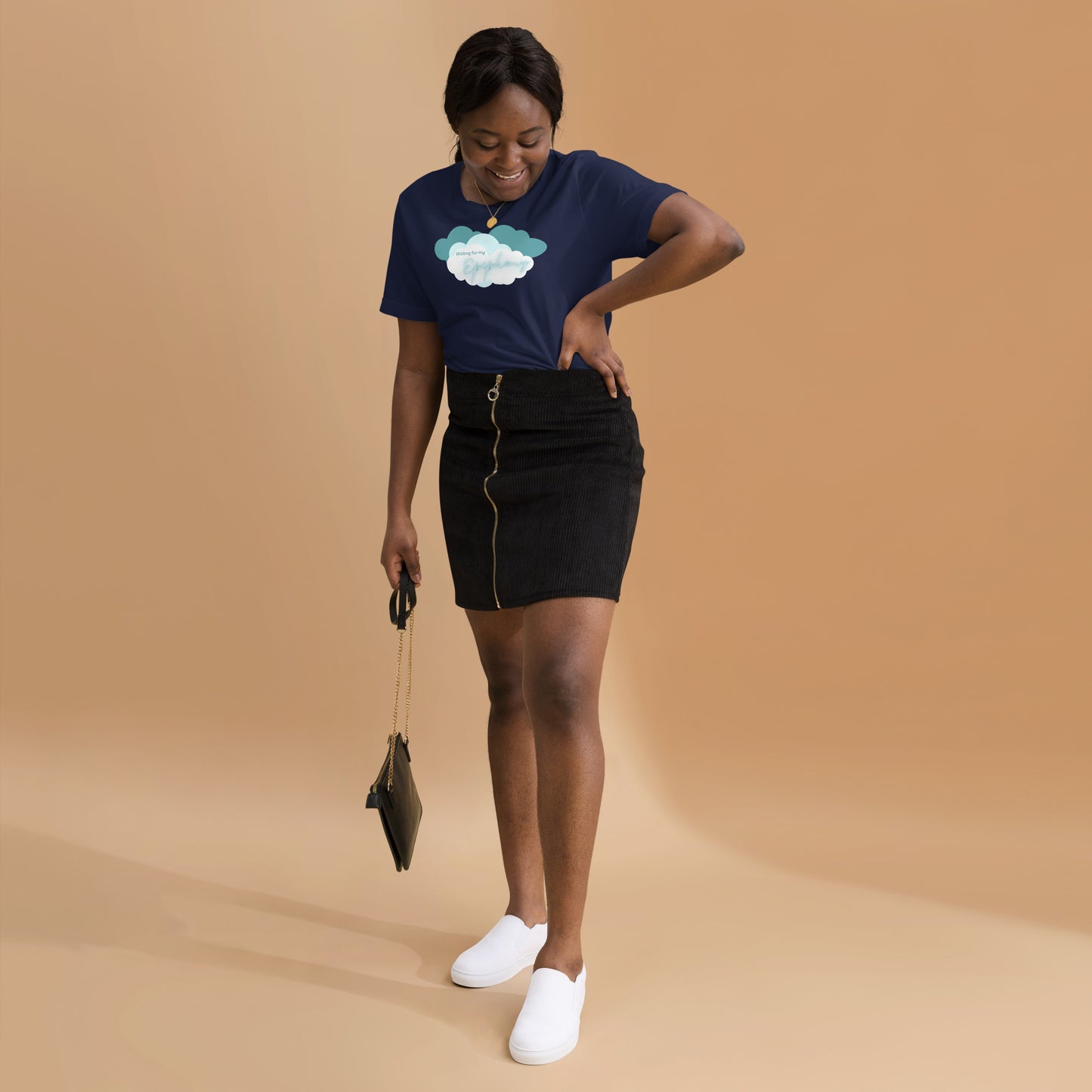 Rockin' the Navy tee